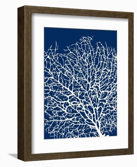 Navy Coral I-Sabine Berg-Framed Premium Giclee Print