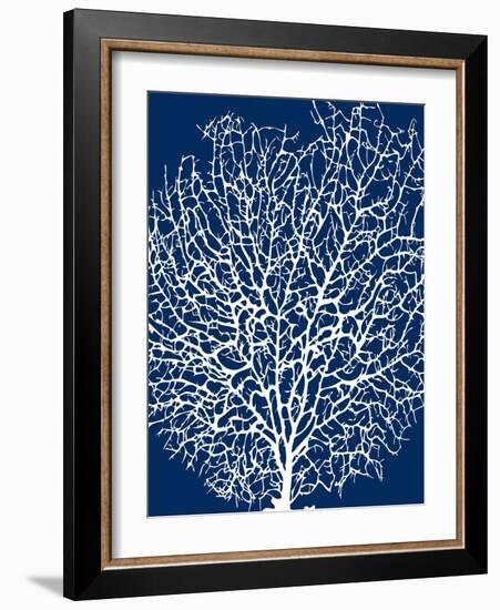 Navy Coral II-Sabine Berg-Framed Art Print