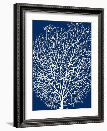 Navy Coral II-Sabine Berg-Framed Art Print