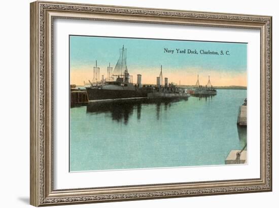 Navy Dockyard, Charleston, South Carolina-null-Framed Art Print