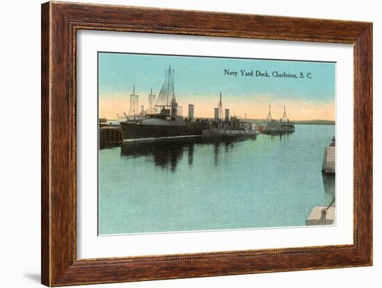 Navy Dockyard, Charleston, South Carolina-null-Framed Art Print