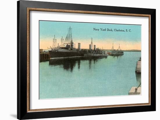 Navy Dockyard, Charleston, South Carolina-null-Framed Art Print