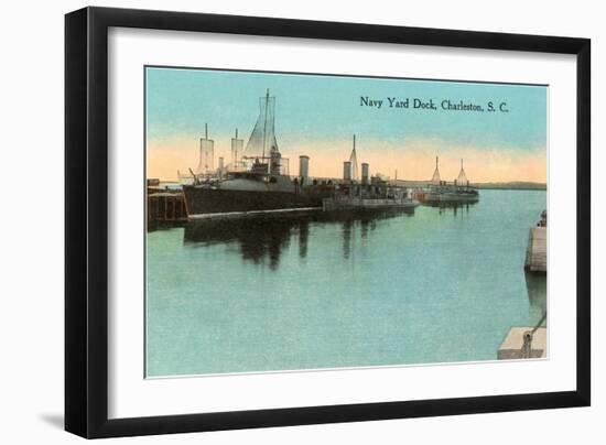 Navy Dockyard, Charleston, South Carolina-null-Framed Art Print