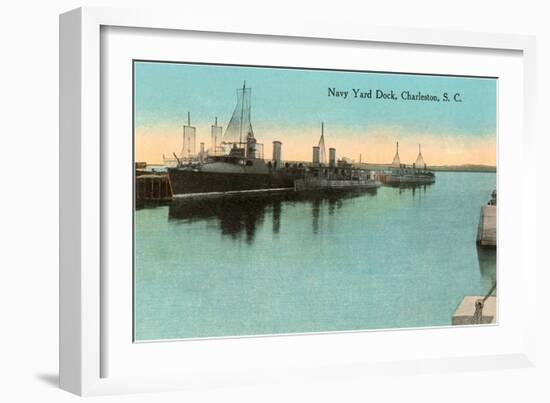 Navy Dockyard, Charleston, South Carolina-null-Framed Art Print