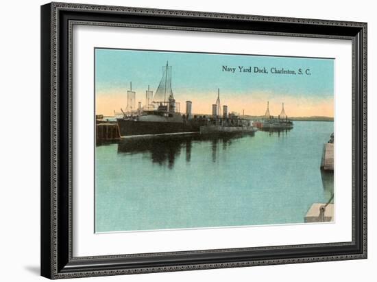 Navy Dockyard, Charleston, South Carolina-null-Framed Art Print