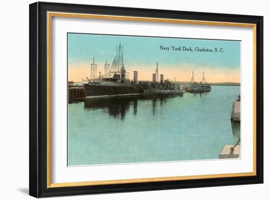 Navy Dockyard, Charleston, South Carolina-null-Framed Art Print