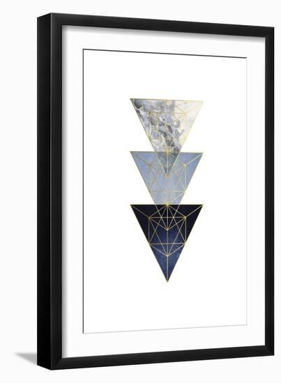 Navy Gold 3-Urban Epiphany-Framed Art Print