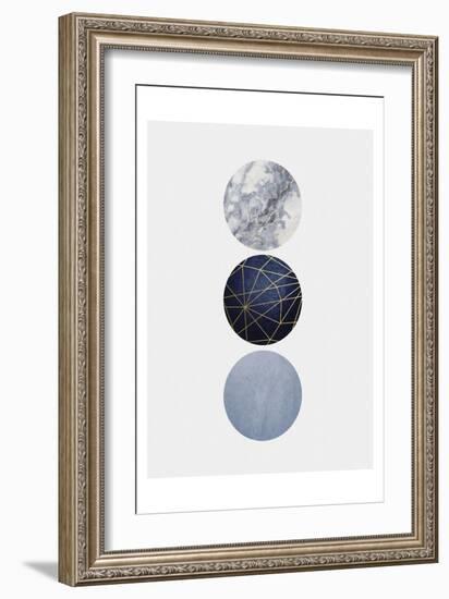 Navy Gold-Urban Epiphany-Framed Art Print