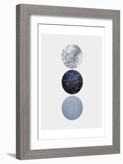 Navy Gold-Urban Epiphany-Framed Art Print