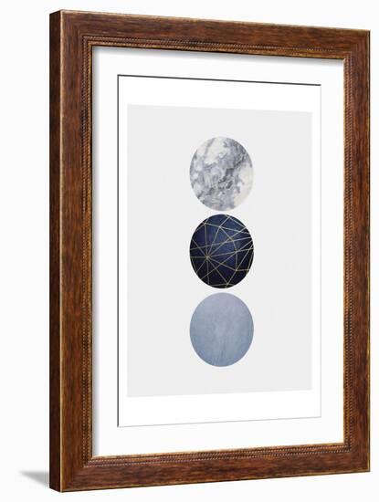 Navy Gold-Urban Epiphany-Framed Art Print