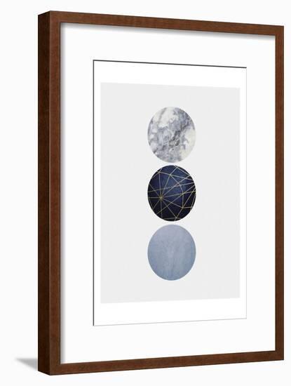 Navy Gold-Urban Epiphany-Framed Art Print