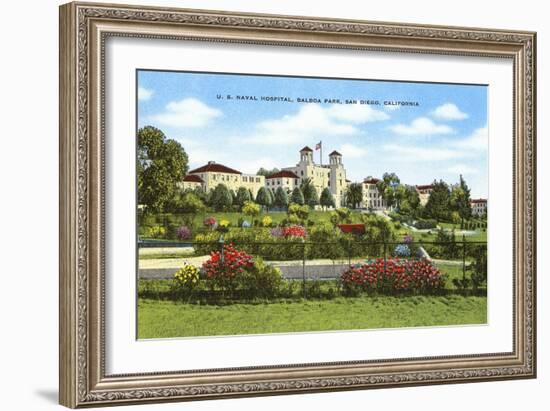 Navy Hospital, Balboa Park, San Diego, California-null-Framed Art Print