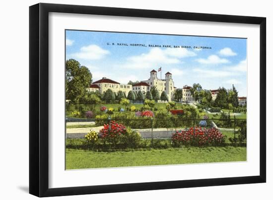 Navy Hospital, Balboa Park, San Diego, California-null-Framed Art Print