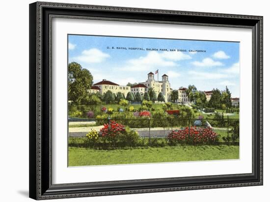 Navy Hospital, Balboa Park, San Diego, California-null-Framed Art Print