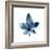 Navy Leaf Print 1-Kimberly Allen-Framed Art Print