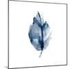 Navy Leaf Print 3-Kimberly Allen-Mounted Art Print