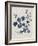 Navy & Linen Leaves I-Vision Studio-Framed Art Print