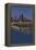Navy Pier and Chicago Skyline - NO TEXT-Lantern Press-Framed Stretched Canvas