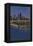 Navy Pier and Chicago Skyline - NO TEXT-Lantern Press-Framed Stretched Canvas