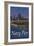 Navy Pier and Chicago Skyline-Lantern Press-Framed Art Print