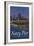 Navy Pier and Chicago Skyline-Lantern Press-Framed Art Print