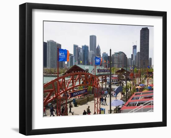 Navy Pier, Chicago Illinois, United States of America, North America-Amanda Hall-Framed Photographic Print