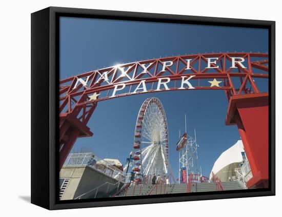 Navy Pier, Chicago, Illinois, United States of America, North America-Robert Harding-Framed Premier Image Canvas