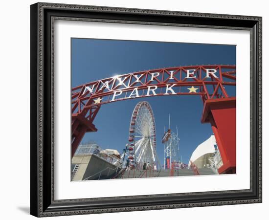 Navy Pier, Chicago, Illinois, United States of America, North America-Robert Harding-Framed Photographic Print