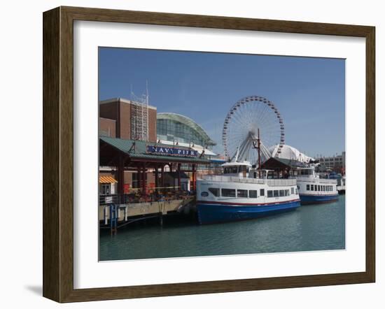 Navy Pier, Chicago, Illinois, United States of America, North America-Robert Harding-Framed Photographic Print