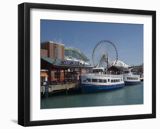 Navy Pier, Chicago, Illinois, United States of America, North America-Robert Harding-Framed Photographic Print