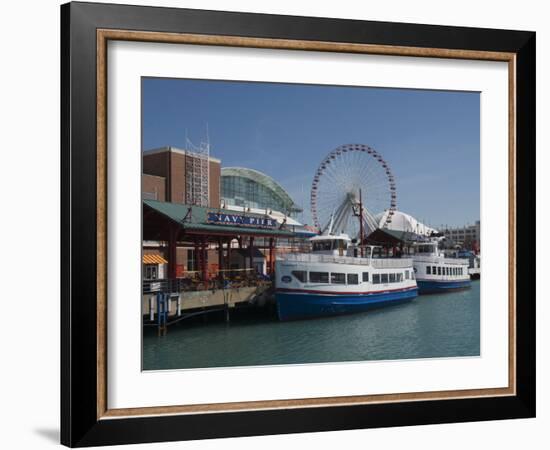 Navy Pier, Chicago, Illinois, United States of America, North America-Robert Harding-Framed Photographic Print