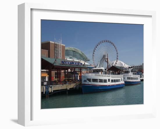 Navy Pier, Chicago, Illinois, United States of America, North America-Robert Harding-Framed Photographic Print