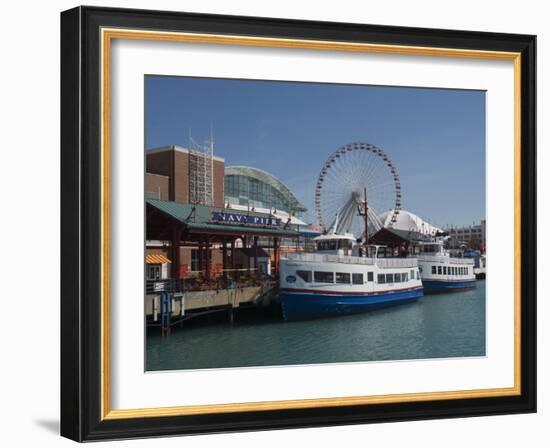 Navy Pier, Chicago, Illinois, United States of America, North America-Robert Harding-Framed Photographic Print