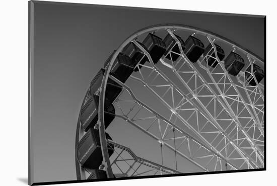 Navy Pier Ferris Wheel Chicago B W-Steve Gadomski-Mounted Photographic Print