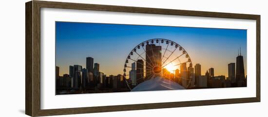 Navy Pier Sundown Chicago-Steve Gadomski-Framed Photographic Print