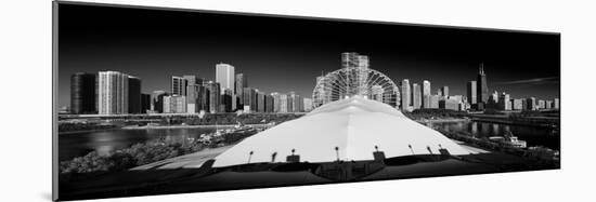 Navy Pier Wheel BW-Steve Gadomski-Mounted Photographic Print