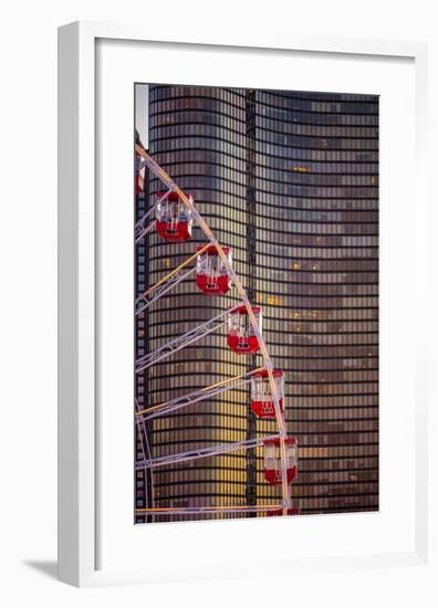 Navy Pier Wheel Chicago-Steve Gadomski-Framed Photographic Print
