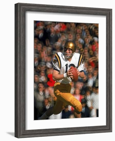 Navy QB Roger Staubach in Action Against University of Texas at the Cotton Bowl-George Silk-Framed Premium Photographic Print