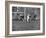 Navy Quaterback, George Welsh, Running, Grim-Faced, During Army-Navy Game-John Dominis-Framed Photographic Print