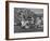 Navy Quaterback, George Welsh, Trying to Recover from Being Tackled, During Army-Navy Game-John Dominis-Framed Photographic Print