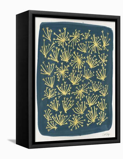 Navy Queen Anne Lace-Cat Coquillette-Framed Premier Image Canvas