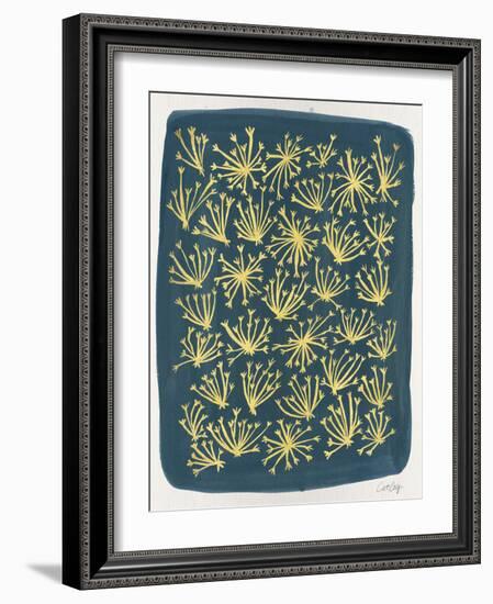 Navy Queen Anne Lace-Cat Coquillette-Framed Giclee Print