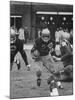 Navy's Prize Halfback Joe Bellino Playing in a Game Against Notre Dame-George Silk-Mounted Premium Photographic Print