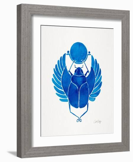 Navy Scarab-Cat Coquillette-Framed Art Print