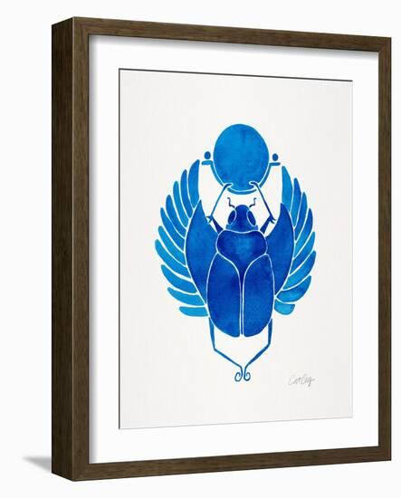 Navy Scarab-Cat Coquillette-Framed Art Print