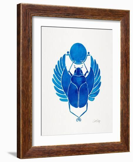 Navy Scarab-Cat Coquillette-Framed Art Print