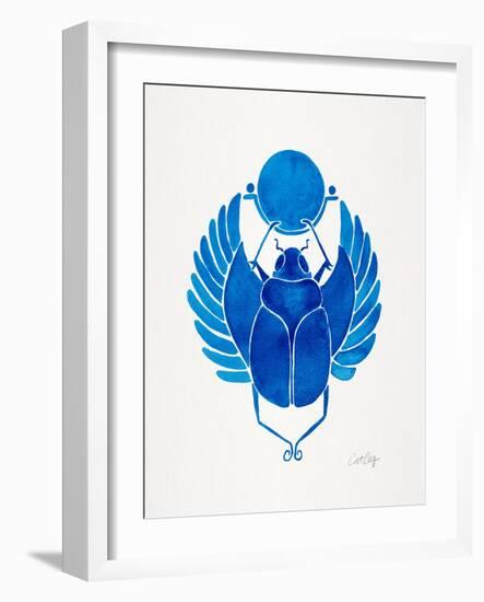 Navy Scarab-Cat Coquillette-Framed Art Print