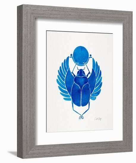 Navy Scarab-Cat Coquillette-Framed Premium Giclee Print