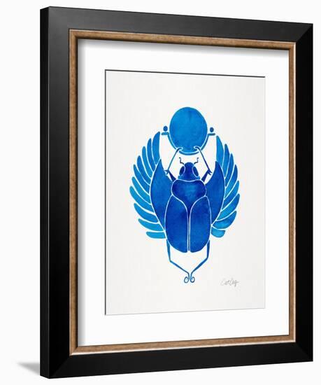 Navy Scarab-Cat Coquillette-Framed Premium Giclee Print