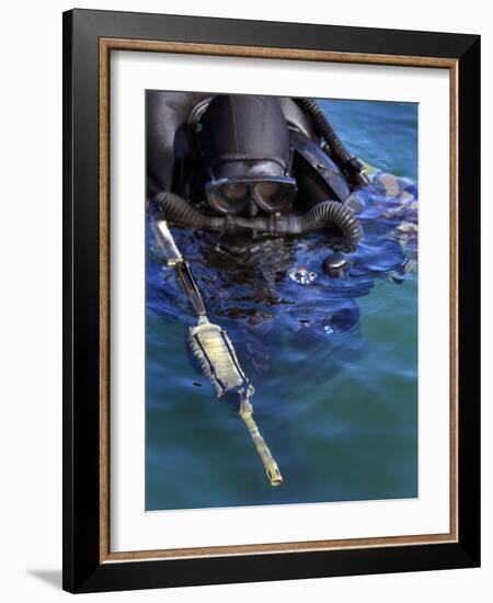Navy Seal Combat Swimmer-Stocktrek Images-Framed Photographic Print